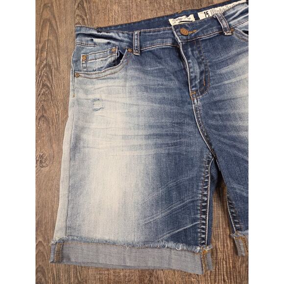 Indigo Rein Women's Bermuda Jean Denim Shorts Size 15 - Picture 3 of 5